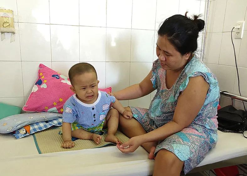 Cháu Nguyễn Tuấn Kiệt bị mắc bệnh ung thư máu cần sự giúp đỡ