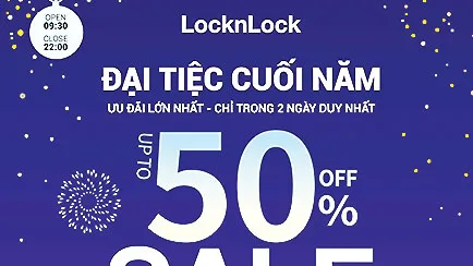 Cửa hàng Lock&Lock Đà Nẵng mở đại tiệc sale cuối năm