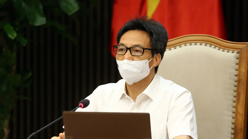 Phó Thủ tướng Vũ Đức Đam tại buổi họp. Ảnh: VGP/ĐÌNH NAM