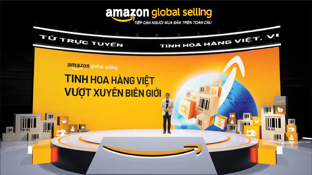 Ông Gijae Seong, Giám đốc Điều hành Amazon Global Selling Việt Nam, phát biểu tại sự kiện