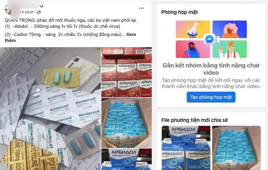 Đơn thuốc điều trị Covid-19 của một hội nhóm trên mạng xã hội