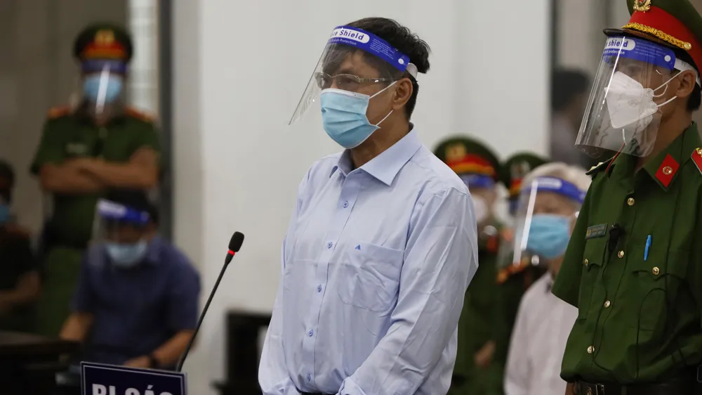 Bị cáo Lê Đức Vinh tại tòa