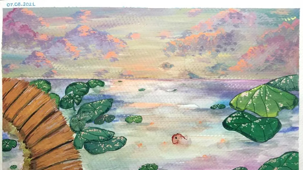 Tranh: ĐỖ LÊ ANH THƯ