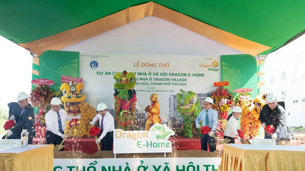 Sự kiện động thổ dự án nhà ở xã hội Dragon E-Home với sự góp mặt của lãnh đạo TPHCM