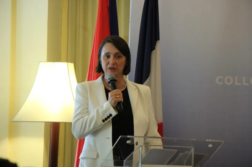 Bà Emmanuelle Pavillon-Grosser, Tổng lãnh sự Pháp tại TPHCM. Ảnh: DƯƠNG HOÀNG