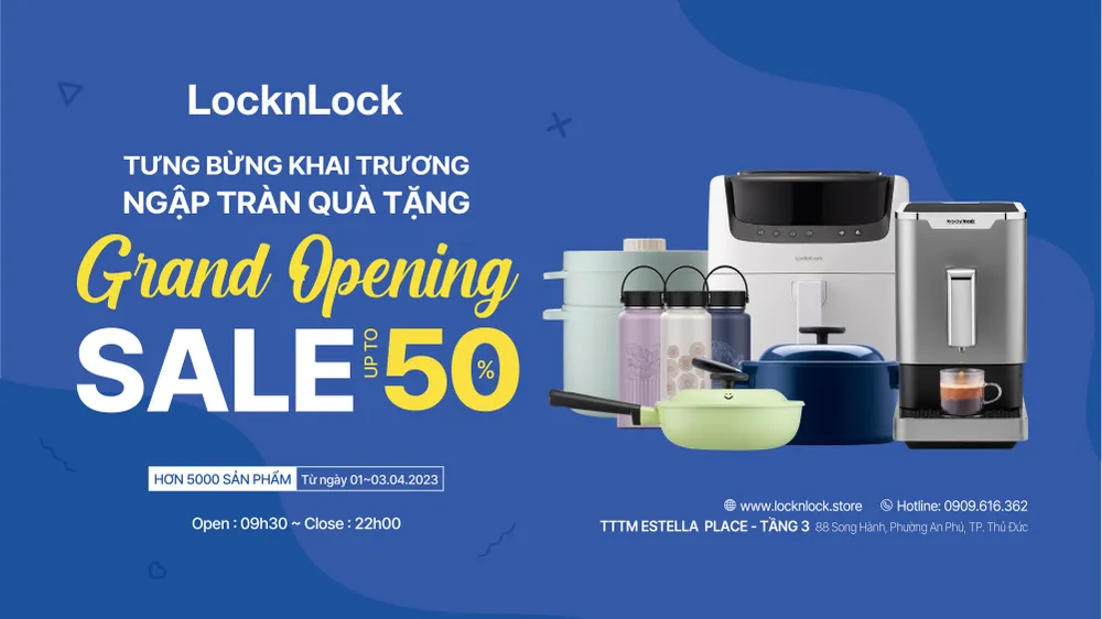Locknlock khai trương cửa hàng chính hãng tại Estella Place Shopping Center