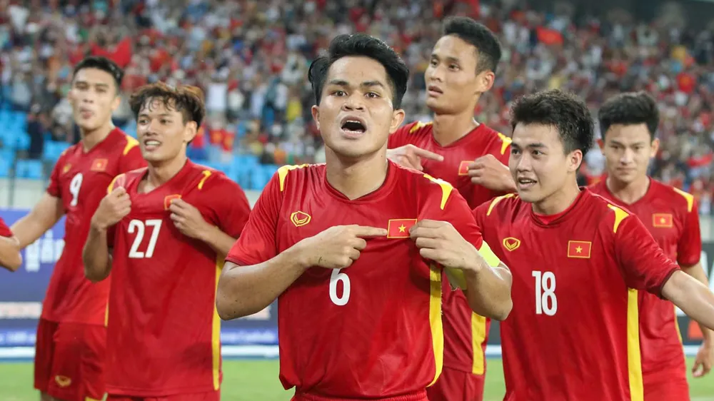 Các cầu thủ trẻ Việt Nam đã có màn trình diễn khá ấn tượng trong năm 2023. Ảnh: THANH QUỐC