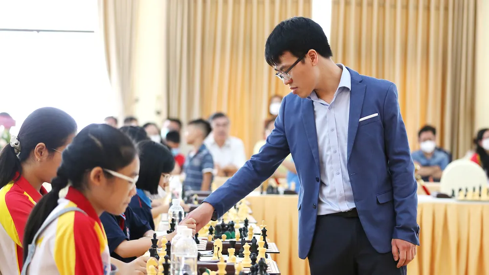 Lê Quang Liêm là tấm gương sáng cho nhiều kỳ thủ trẻ Việt Nam. Ảnh: DŨNG PHƯƠNG