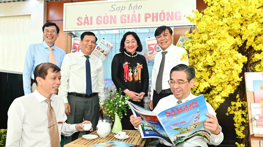 Lãnh đạo TPHCM thăm, chúc tết Báo Sài Gòn Giải Phóng