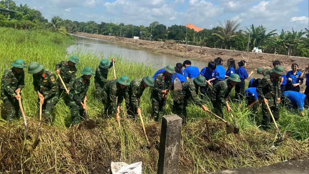 Phường Thuận An: Các đơn vị làm sạch đẹp môi trường