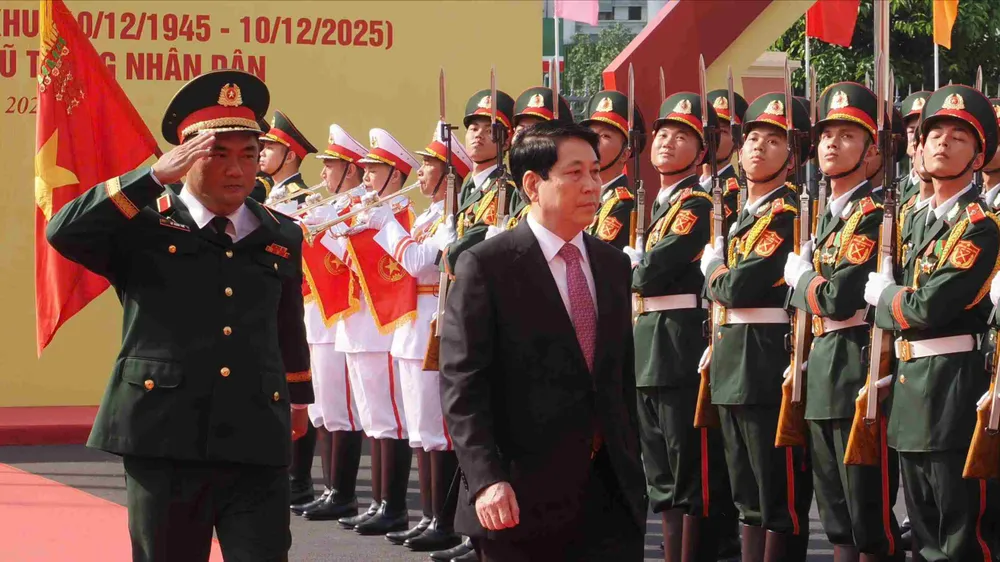 Lãnh đạo Đảng và Nhà nước dự lễ kỷ niệm 80 năm Ngày truyền thống Lực lượng vũ trang Quân khu 7