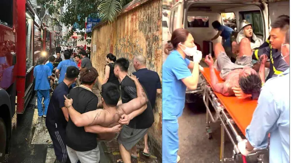 Cháy nhà trong ngõ sâu ở Ba Đình, 3 người thoát nạn