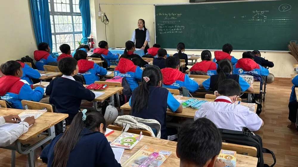 Một tiết học trên địa bàn tỉnh Lâm Đồng. Ảnh: ĐOÀN KIÊN