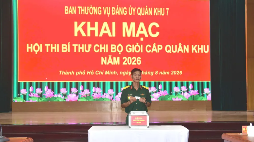Quân khu 7 khai mạc Hội thi Bí thư chi bộ giỏi năm 2026