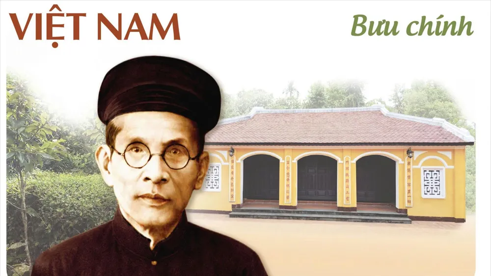 Phát hành bộ tem bưu chính kỷ niệm 150 năm Ngày sinh cụ Huỳnh Thúc Kháng