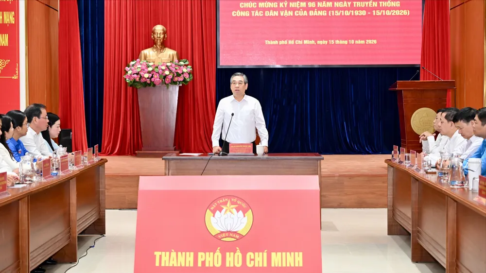 Phó Bí thư Thành ủy TPHCM Nguyễn Phước Lộc: Làm dân vận phải lắng nghe những điều người dân còn băn khoăn