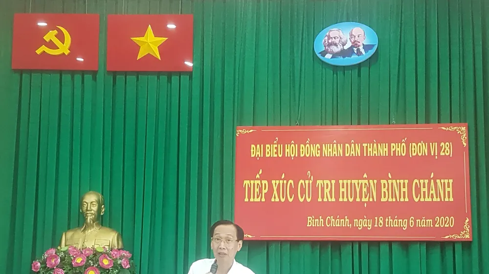 Cử tri huyện Bình Chánh kiến nghị điều chỉnh quy hoạch tại nhiều khu vực 