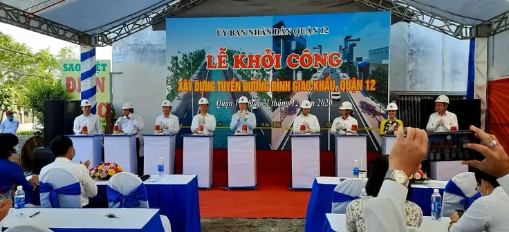  Khởi công công trình nâng cấp, mở rộng đường Đình Giao Khẩu, quận 12 