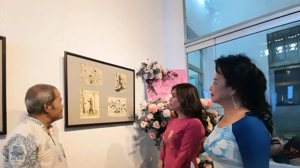 Triển lãm ký họa, giới thiệu sách “Họa sĩ - chiến sĩ Trang Phượng”