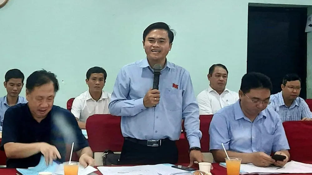 Trưởng Ban Văn hóa - Xã hội HĐND TPHCM Cao Thanh Bình phát biểu tại cuộc khảo sát