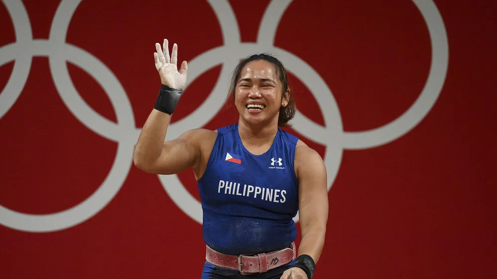 Nhà vô địch cử tạ Olympic Hidilyn Diaz đang tập trung chuẩn bị cho Giải vô địch thế giới diễn ra vào cuối năm nay. Ảnh: AFP
