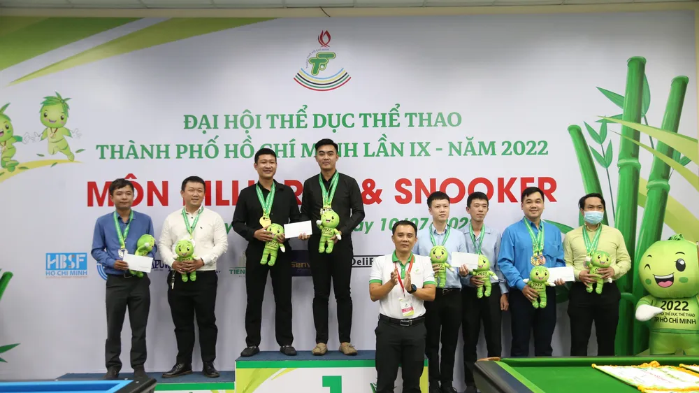 HCV đôi nam pool 9 bi thuộc về đơn vị quận 10