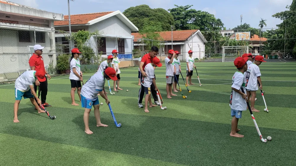 Nhiều hoạt động thể thao bổ ích tại sân chơi hè dành cho các em ở LTE SOS