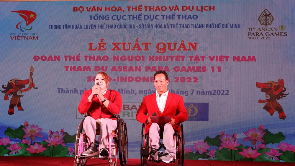 Các VĐV NKT đã đóng góp nhiều thành tích cho thể thao nước nhà. Ảnh: NGUYỄN ANH