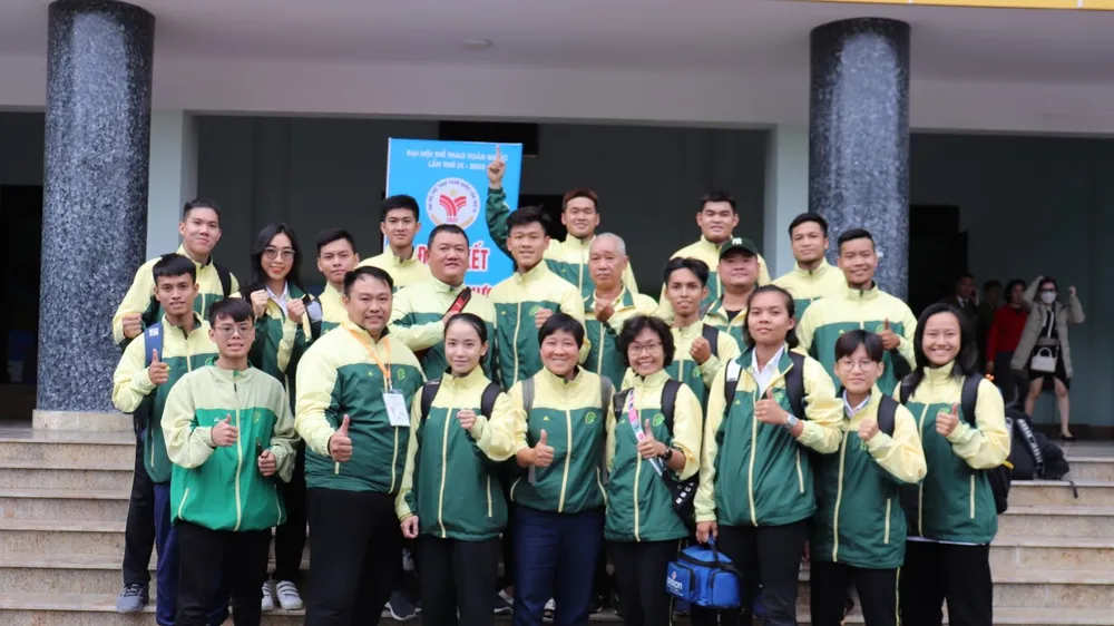Đội tuyển pencak silat TPHCM tham dự Đại hội Thể thao toàn quốc 2022