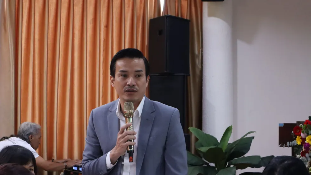 Phó Giám đốc Sở VH-TT TPHCM Nguyễn Nam Nhân chia sẻ về quá trình chuẩn bị Đại hội thể thao toàn quốc. Ảnh: THANH TÙNG 