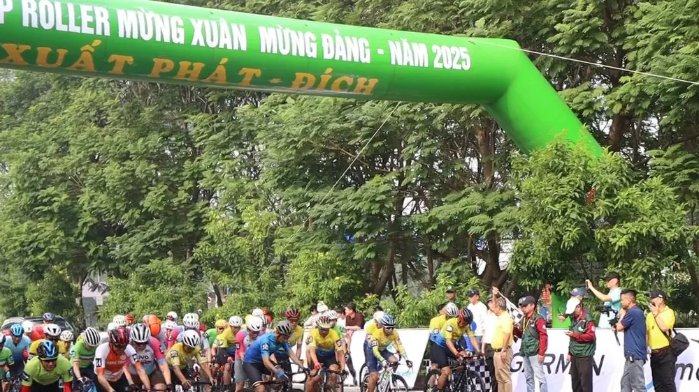 Môn xe đạp thu hút 350 VĐV tranh tài. Ảnh: THANH TÙNG 