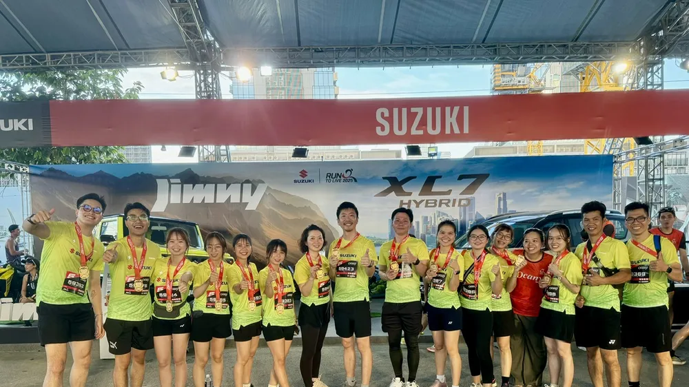 Các thành viên của Việt Nam Suzuki tại Run To Live 2025