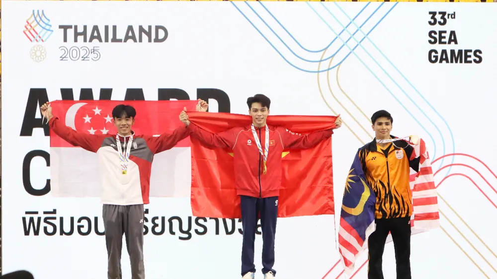 Xuân Thiện bảo vệ thành công HCV ngựa vòng SEA Games. Ảnh: THANH TÙNG 