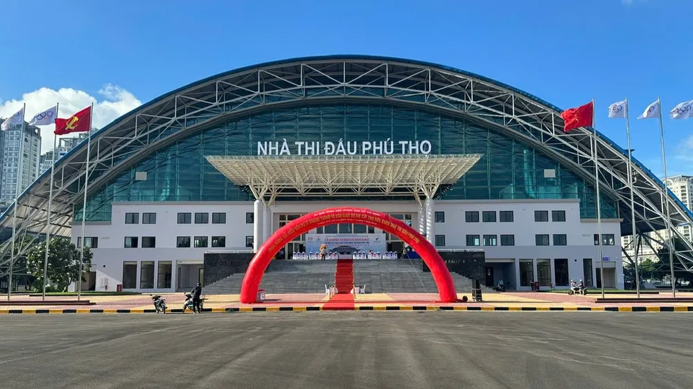 Nhà thi đấu TDTT Phú Thọ đã hoàn thành việc nâng cấp, sửa chữa 