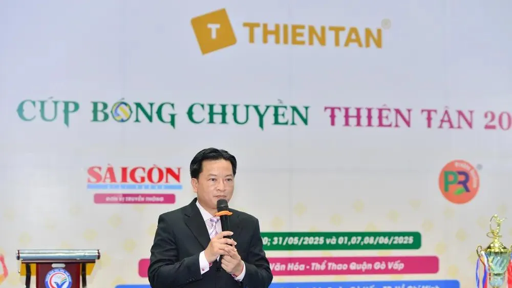 Doanh nhân Dương Văn Hồ Vũ là một trong những gương mặt có nhiều đóng góp cho bóng chuyền phong trào. Ảnh: DŨNG PHƯƠNG 