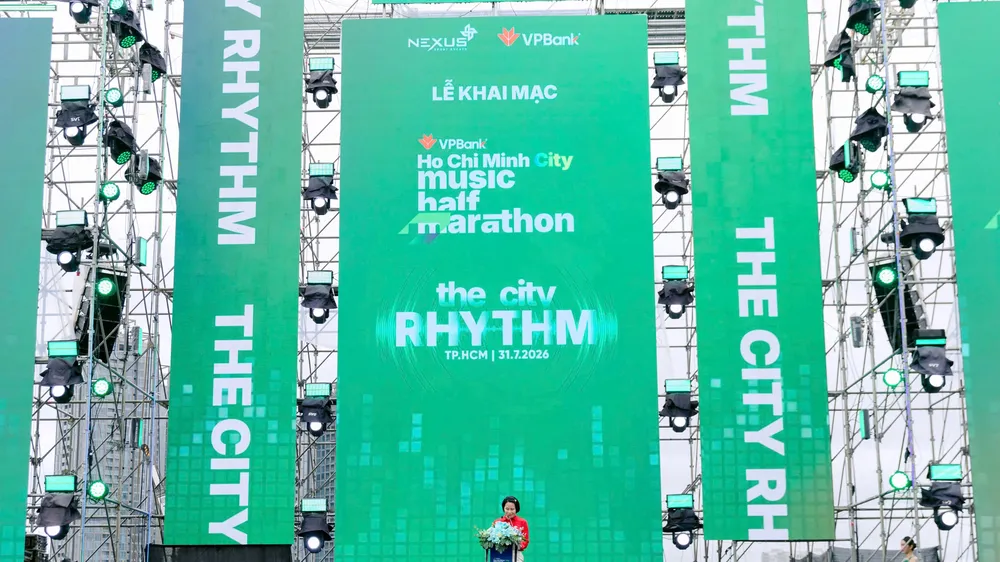 Giải chạy VPBank Ho Chi Minh City Music Half Marathon 2026 chính thức khai mạc. Ảnh: BTC