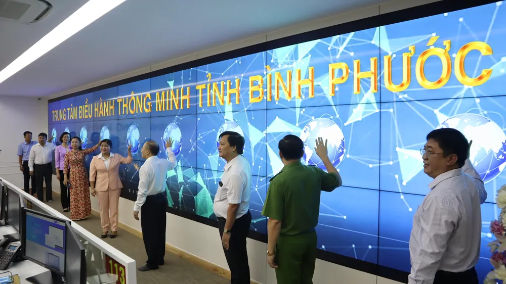 Tỉnh Bình Phước chính thức vận hành Trung tâm Điều hành thông minh (IOC)