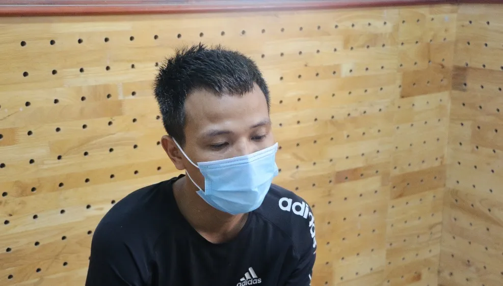 Đối tượng Quỳnh tại cơ quan điều tra