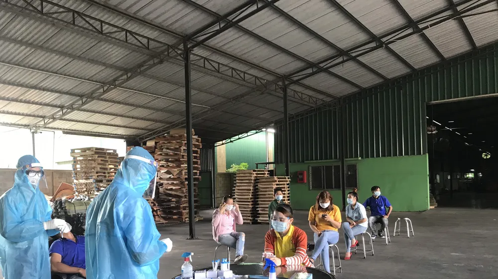 Bình Phước chỉ đạo khẩn sau khi phát hiện 1 ca mắc Covid-19 trong khu công nghiệp.