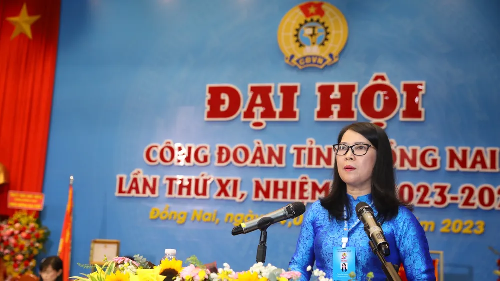 Bà Nguyễn Thị Như Ý tái đắc cử Chủ tịch Liên đoàn lao động tỉnh Đồng Nai 