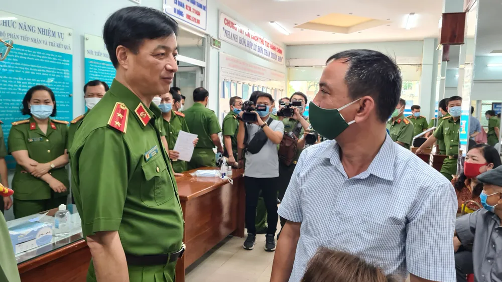 Bộ Công an kiểm tra công tác cấp căn cước công dân tại miền Trung