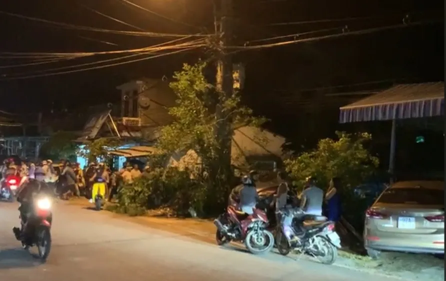 Khu vực đối tượng Sanh cố thủ sau khi gây án