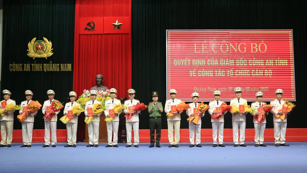 Quảng Nam: 53 phó trưởng công an cấp huyện được điều động đến các phòng nghiệp vụ thuộc công an tỉnh