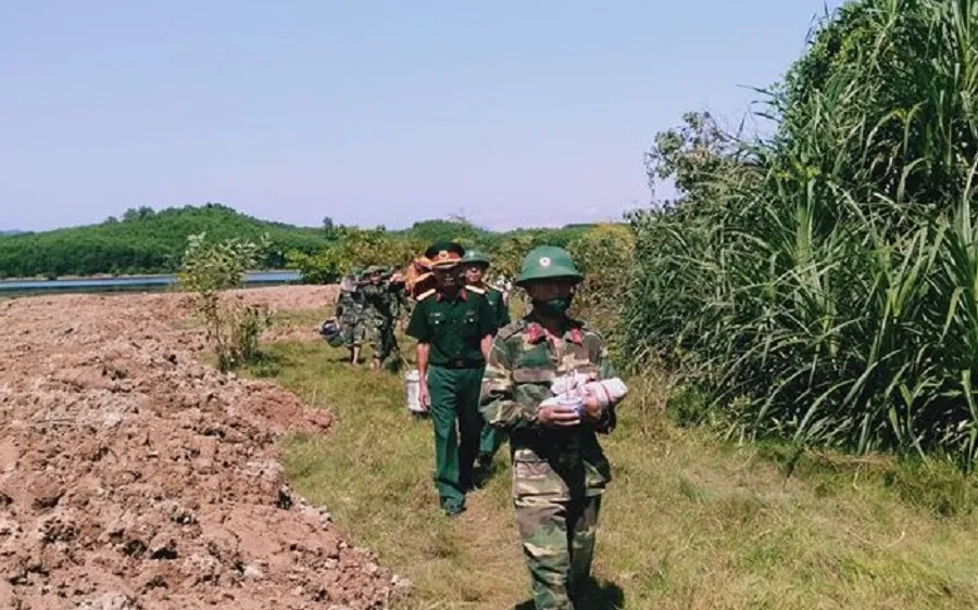 Khu vực phát hiện và quy tập 2 hài cốt liệt sĩ thuộc xã Hải Lệ