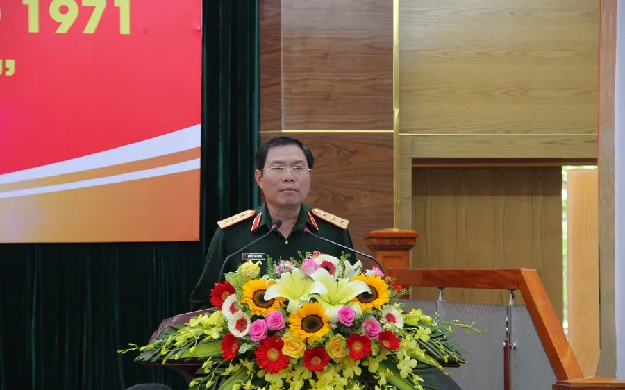 Thượng tướng Nguyễn Tân Cương phát biểu khai mạc hội thảo