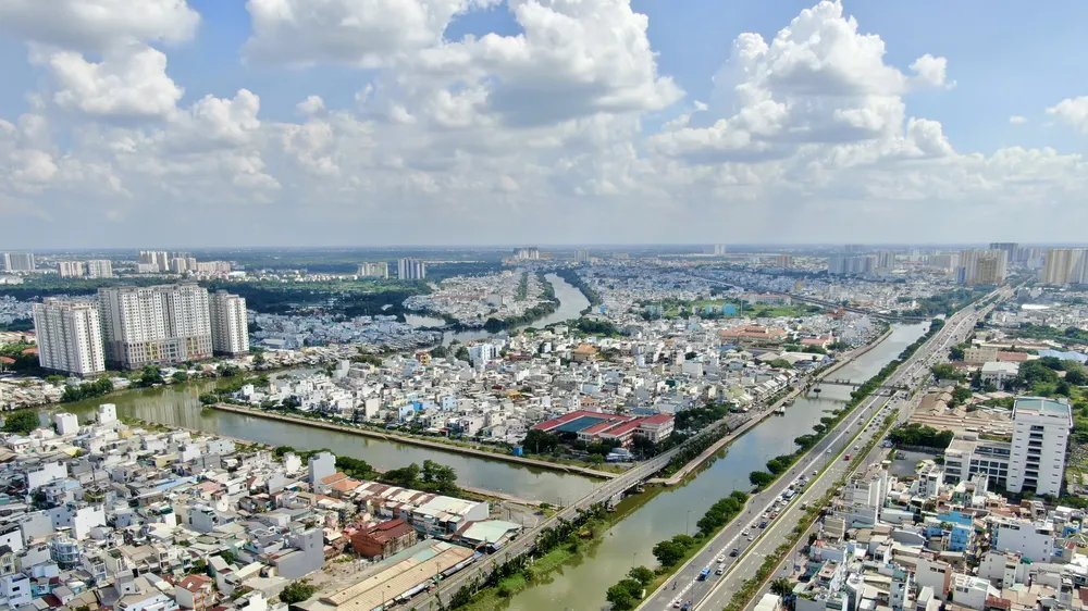 Khu vực phường Bình Tiên, TPHCM Ảnh: HOÀNG HÙNG