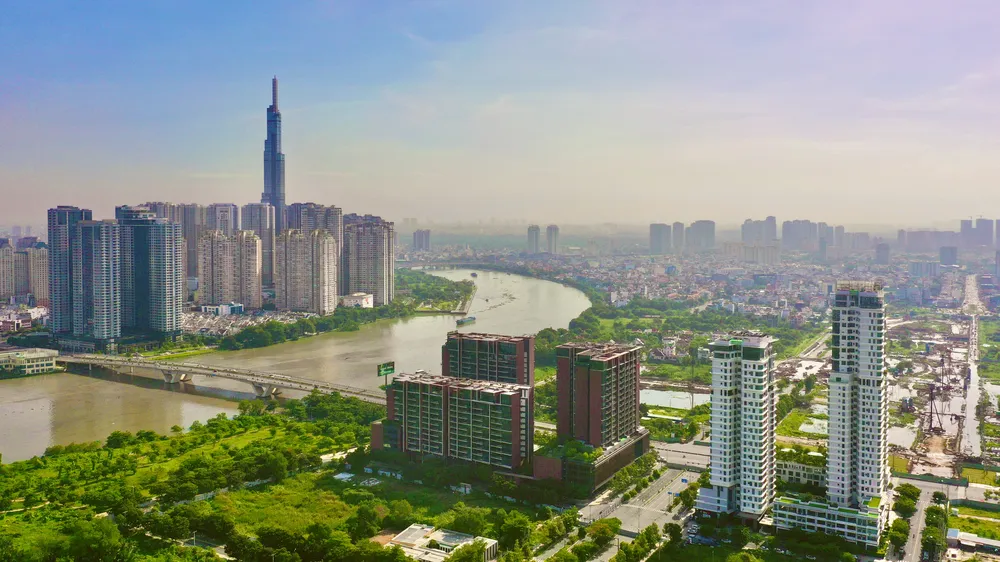 Khu vực Bắc Thủ Thiêm tại phường An Khánh, TPHCM. Ảnh: HOÀNG HÙNG