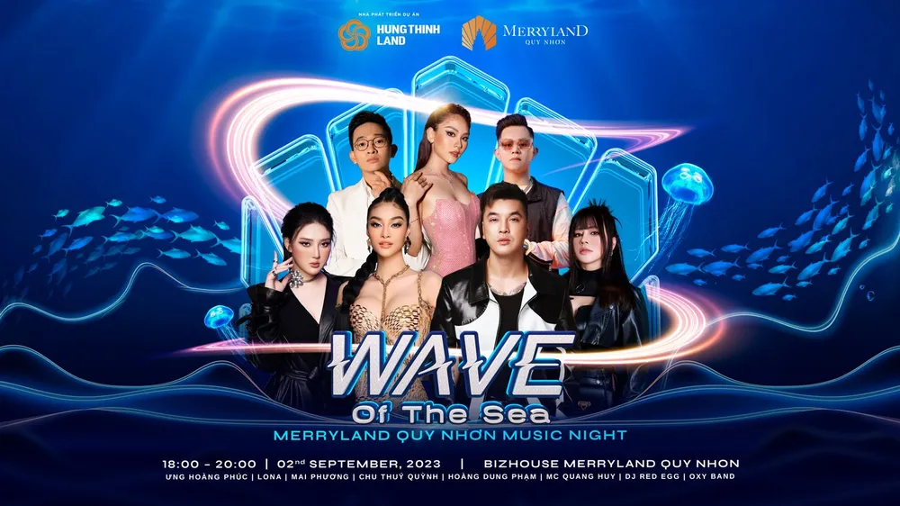 MerryLand Quy Nhơn tưng bừng dịp Quốc khánh 2-9 trong sự kiện âm nhạc Wave of the sea