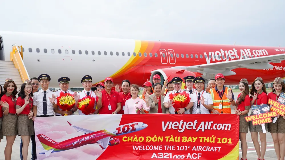 Liên tục nhận máy bay mới, Vietjet đón máy bay thứ 101