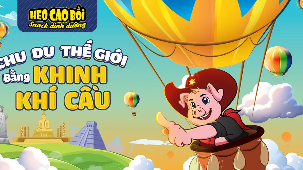 Cùng Heo Cao Bồi chu du thế giới bằng khinh khí cầu tại Thảo Cầm Viên